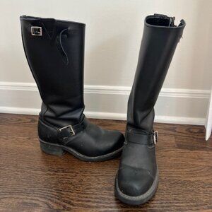 Frye Black Moto Boots